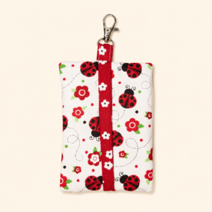 Pink Ladybug Pocket Tissue Holder