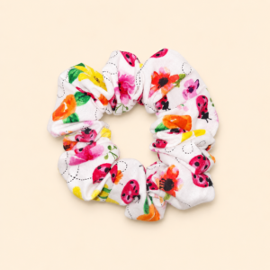 Pink Ladybug Scrunchie