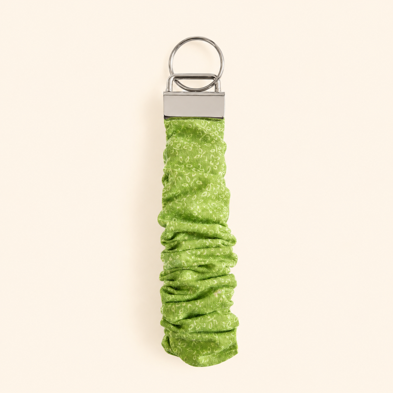 Green Vines Scrunchie Keychain