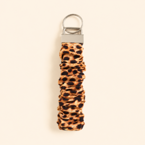 Leopard Scrunchie Keychain