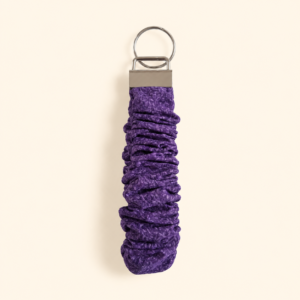 Purple Vines Scrunchie Keychain