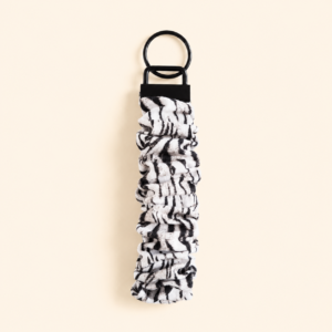 Zebra Scrunchie Keychain