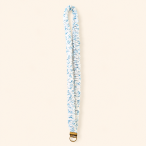 Blue Bow Scrunchie Lanyard