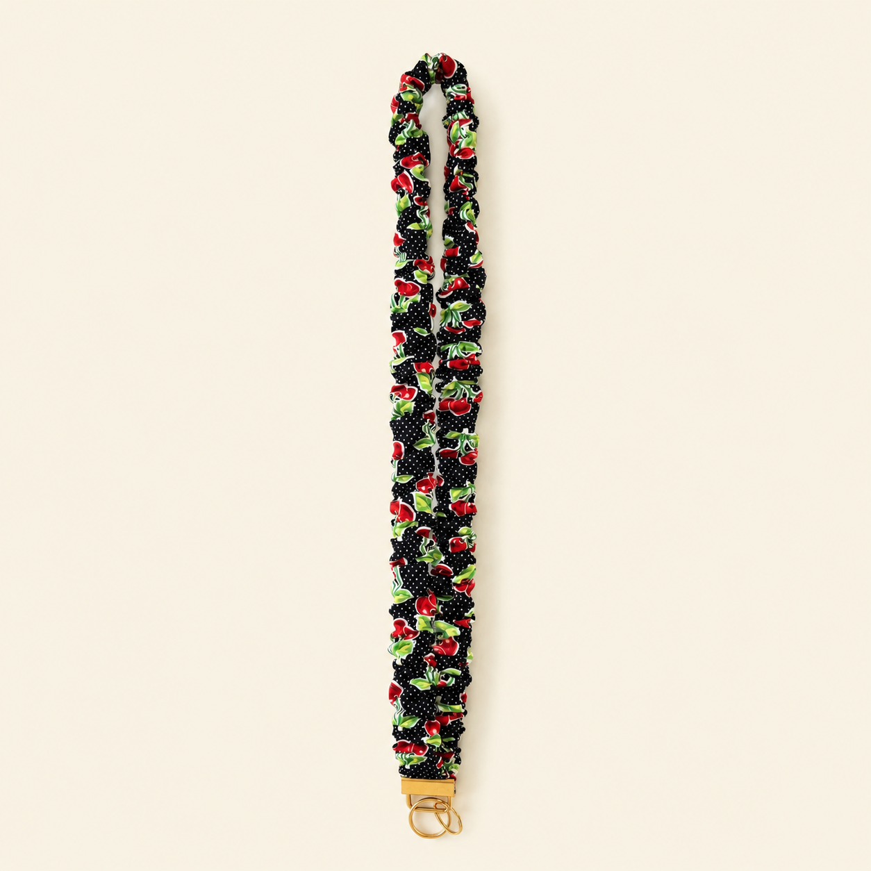 Cherry Scrunchie Lanyard