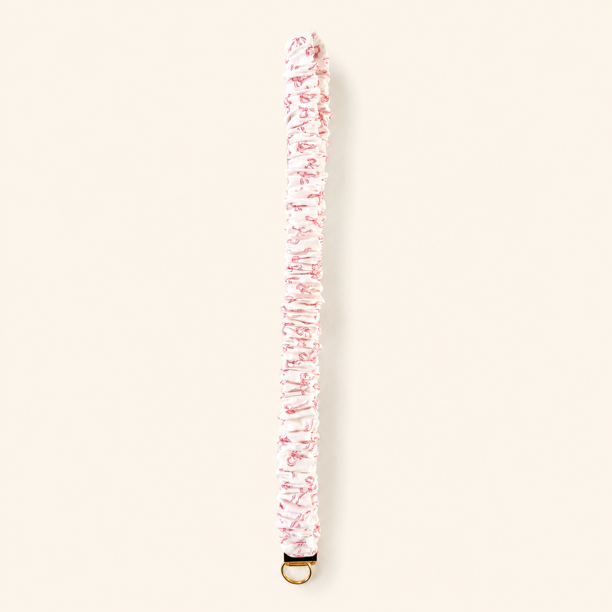 Pink Bow Scrunchie Lanyard