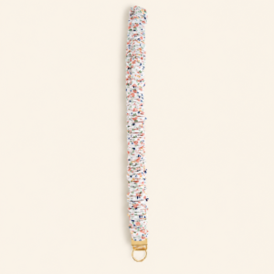 Pink Floral Scrunchie Lanyard