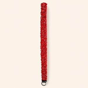 Red & White Stars Scrunchie Lanyard