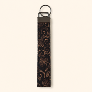 Black Vines Wristlet Keychain