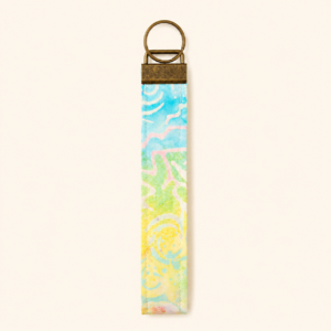 Pastel Swirl Wristlet Keychain