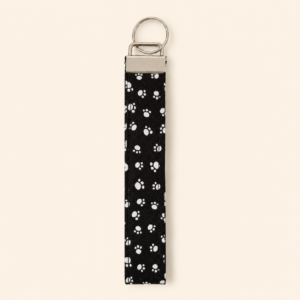 Paw Print Wristlet Keychain