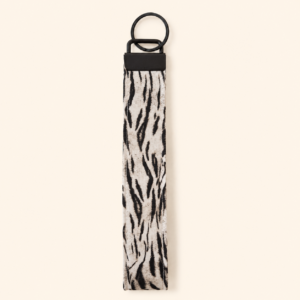 Zebra Wristlet Keychain
